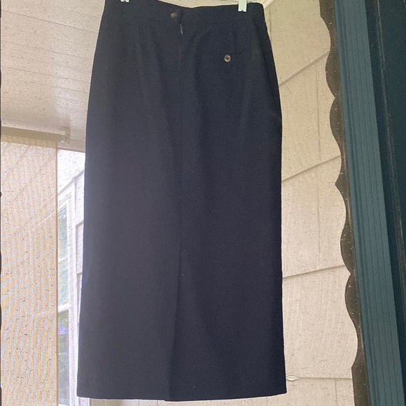 Talbots Navy Wool Women's Skirt - Picture 2 of 7